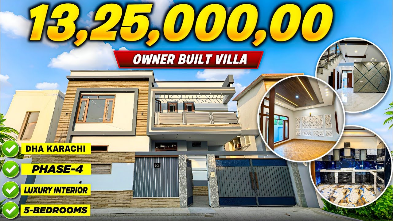 Brilliant 300-Sq Yards Brand New Designer-House in DHA Phase 4, Karachi |  Luxury interior