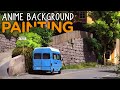 Painting an anime background in photoshop