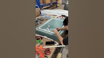 How Smart Mirrors Are Made: A Fascinating Factory Tour!🥰#mirror #mirrorwork#ledmirror#glass#factory