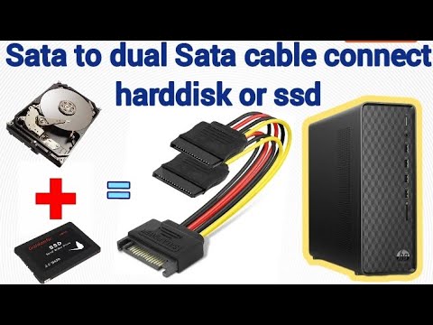 sata to dual sata cable connect hard disk or SSD
