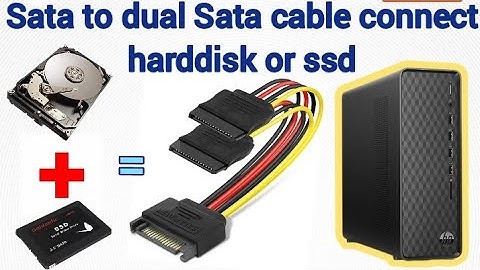 sata to dual sata cable connect hard disk or SSD