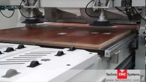 CNC Labeling Machine - Techno CNC ME4 CNC Router Work Cell