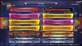 DRAGON BALL: Sparking! ZERO Ranked Match, Season 3 Rankings Rewards