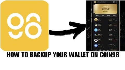 How to backup your wallet on Coin98 Wallet