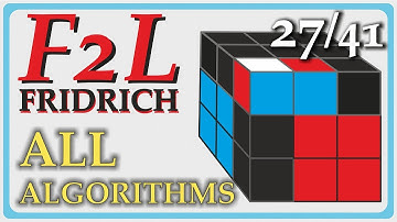 Fridrich Method F2L 27/41  | SpeedCubing All Rubik