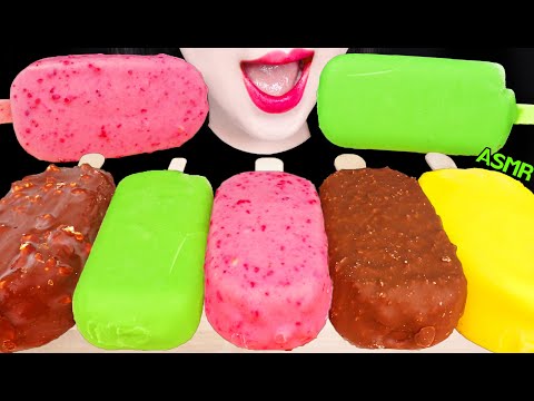 ASMR CHOCOLATE ICE CREAM *MAGNUM, KITKAT, GREEN TEA 매그넘 초콜릿 아이스크림, <strong>킷캣</strong>, 그린티 먹방 MUKBANG