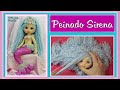 PEINADO DE LANA para muñeca SIRENA súper fácil  video - 592