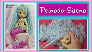 PEINADO DE LANA para muñeca SIRENA súper fácil  video - 592 screenshot 1