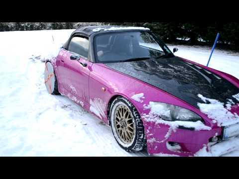 Driving honda s2000 in snow #7