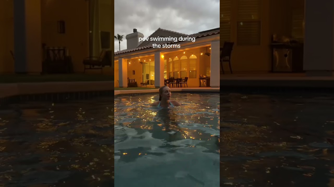 it’s looks so scary out lola!! #swimming #relatable #foryou #storms #bestfriends