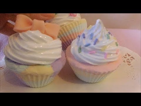 フェイクスイーツ 紙粘土で しましまもようカップケーキ 作り方 Youtube