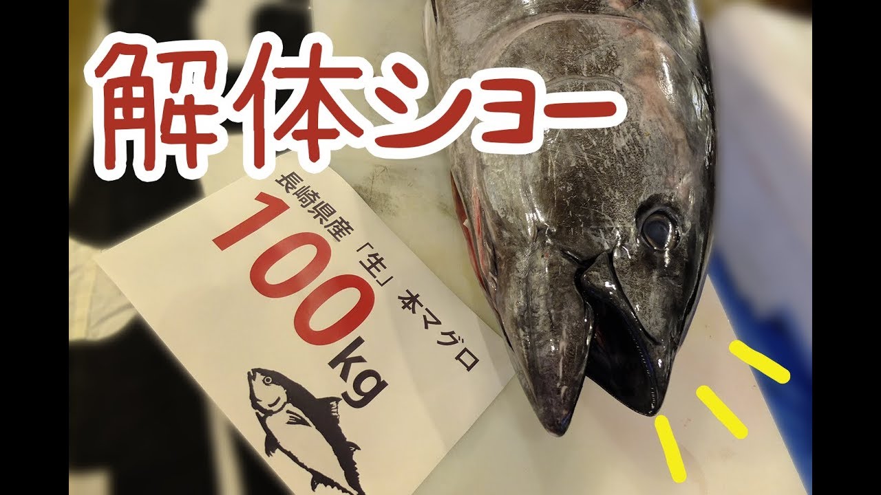 大阪で マグロ解体ショー 鮪人の本マグロが やばかった 希少部位が最高かよ 女忍者の世界一周 Entonces