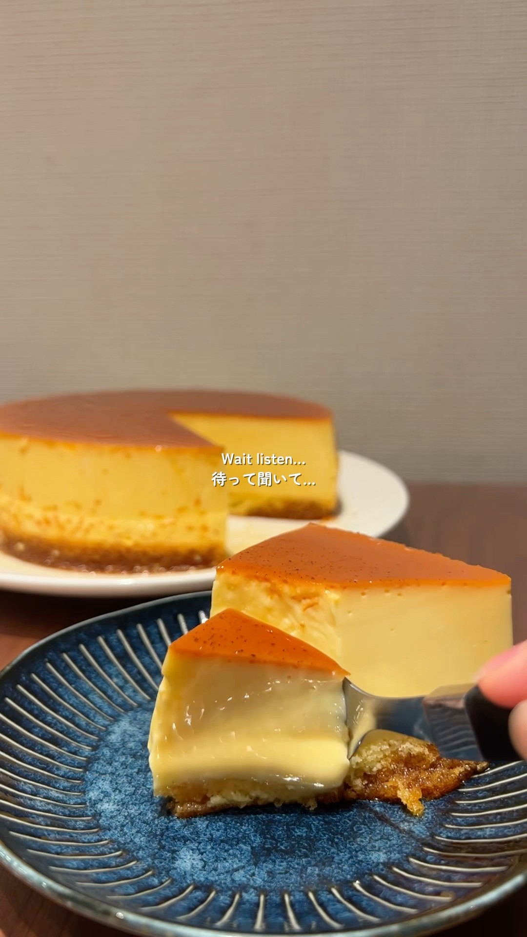 How to make Japanese purin cake 🍮🍰 プリンケーキの作り方 - YouTube