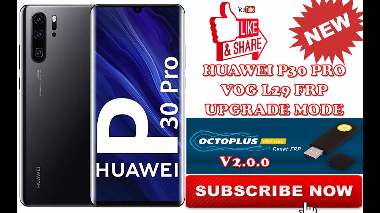 HUAWEI P30 PRO ( VOG L29 ) FAST EASY FRP BYPASS UPGRADE MODE - YouTube