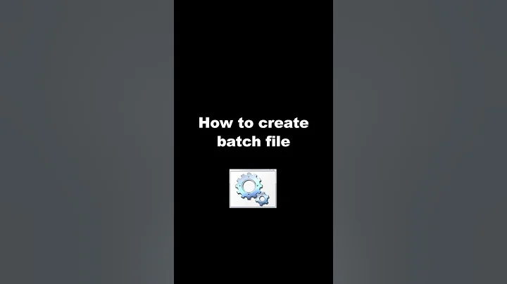 How to create batch file #shorts