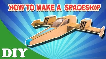 How to make a spaceship-DIY cardboard craft