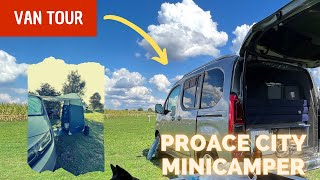 VAN TOUR Minicamper ❗ NO NOS FALTA DE NADA | Proace City Verso | Rifter | Berlingo | Combo Life