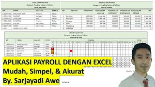 APLIKASI PAYROLL DENGAN MENGGUNAKAN EXCEL - BISA CETAK SLIP GAJI OTOMATIS DAN REKAP ABSENSI screenshot 3