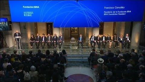 Ceremony of the 9th BBVA Foundation Frontiers of Knowledge Awards