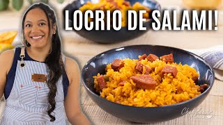 Locrio de Salami Dominicano | Dominican Recipes | Chef Zee Cooks