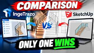 Don't Model Stairs Until You See This IngeTrazo vs SketchUp