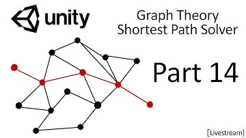 Unity Making a Graph Theory Shortest Path Solver (Part 14) [Livestream]