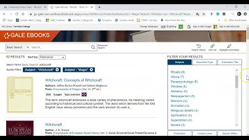 Introduction to Gale E-Books