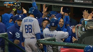 LAD@SF: Dodgers drive in six runs in third