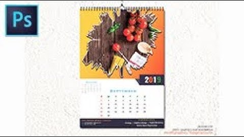 Adobe Photoshop cc | How To Design Wall Calendar Tutorial | Step by Step