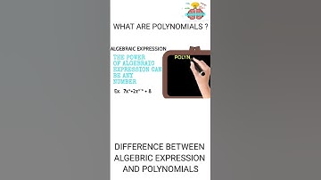 Difference between Algebraic expressions and polynomials||