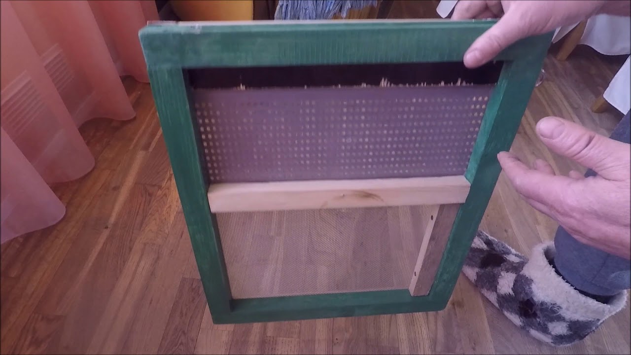 Универсальное дно улья для сбора обножки-2 - YouTube