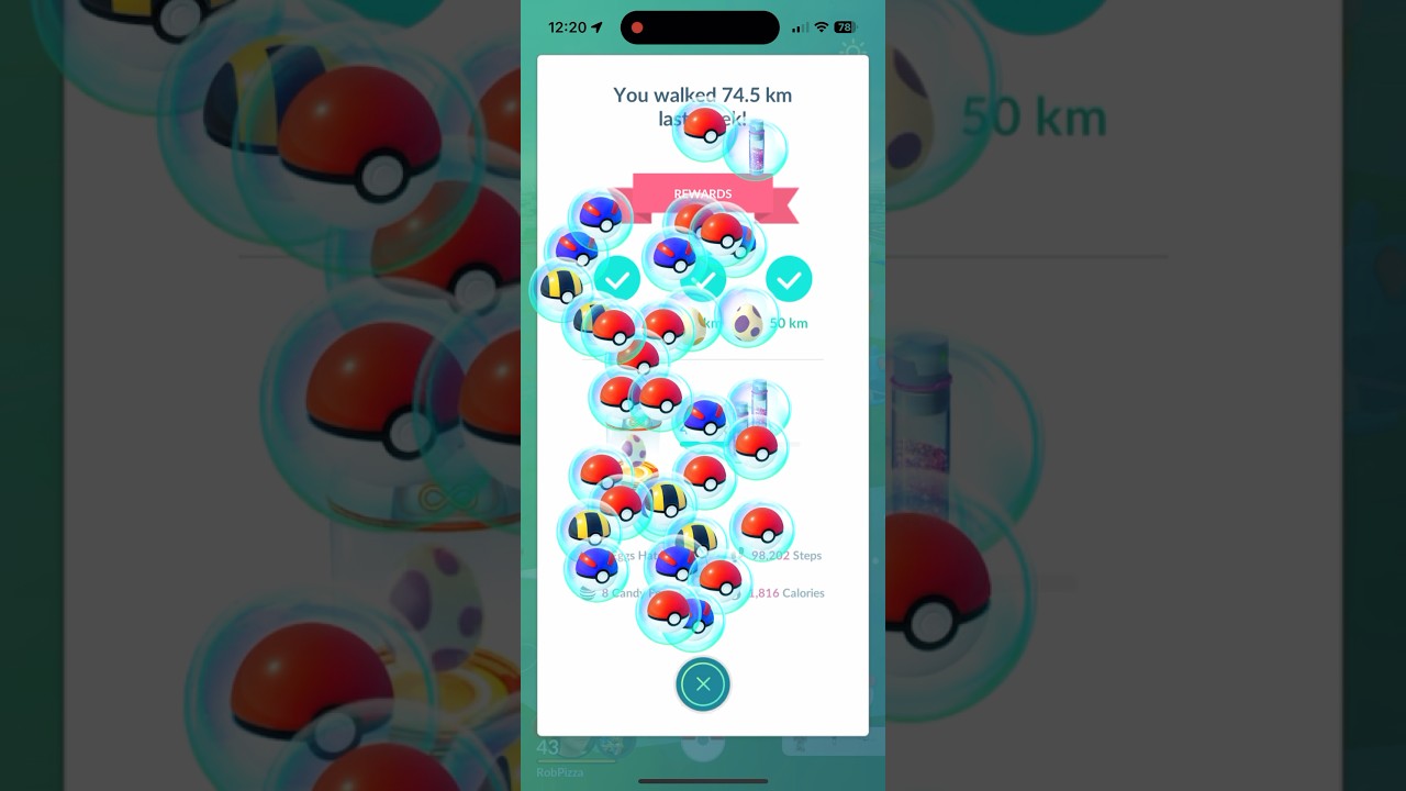 Weekly Adventure Sync Rewards 🌞 | 74.5 KM Walked!!! Pokémon GO - August 25, 2025