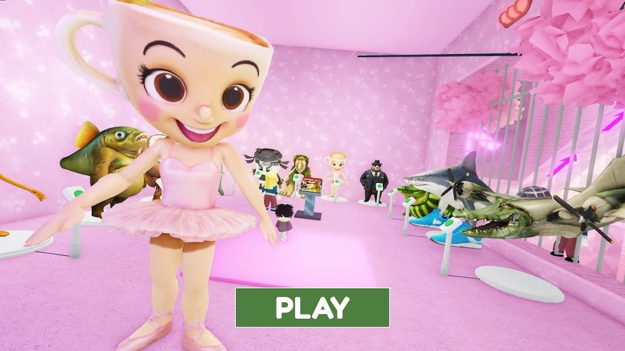 Ballerina prison run escape obby |OBBY ROBLOX|| Gameplay Walkthrough no death 4k #roblox #obby