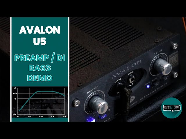 Avalon U5 Preamp DI (Bass Demo) - YouTube