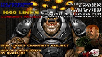 DWMegawad Club Playthrough: 1000 Lines 3 Community Project - MAP30 - False Deity