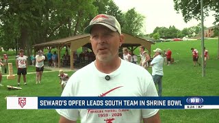 Seward's Jamie Opfer coaches South Team for 2026 Shrine Bowl