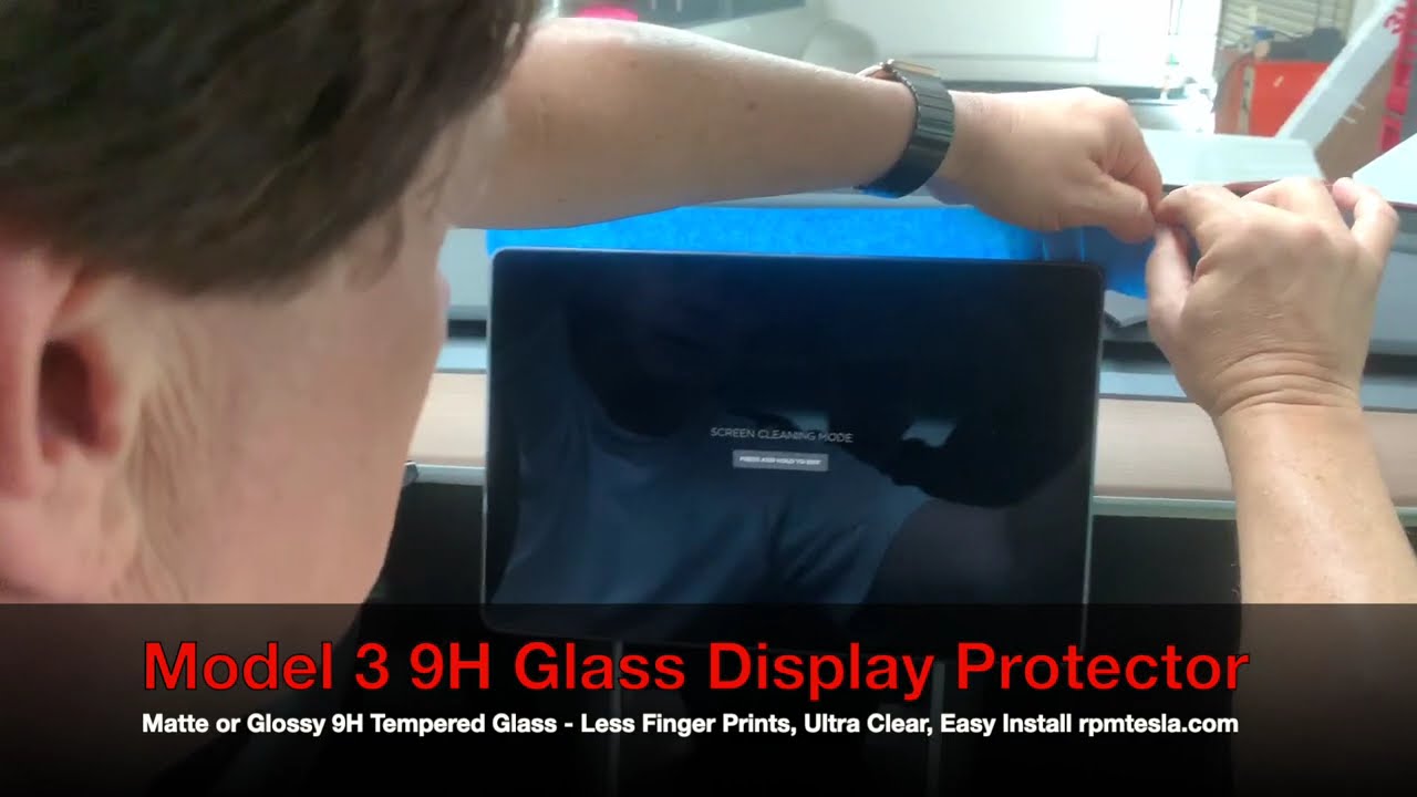 Installing a Model 3 (9H) Tempered Glass Display Protector Matte or