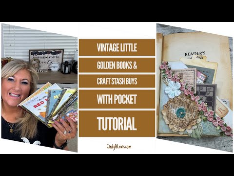 Vintage Little Golden Books & Craft Stash Buys With Pocket