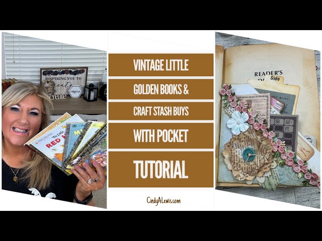Vintage Little Golden Books & Craft Stash Buys With Pocket