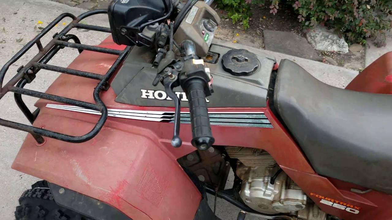 1987 Honda Fourtrax 250 TRX250 barn find - YouTube 1987 Honda Fourtrax 250 TRX250 barn find - YouTube