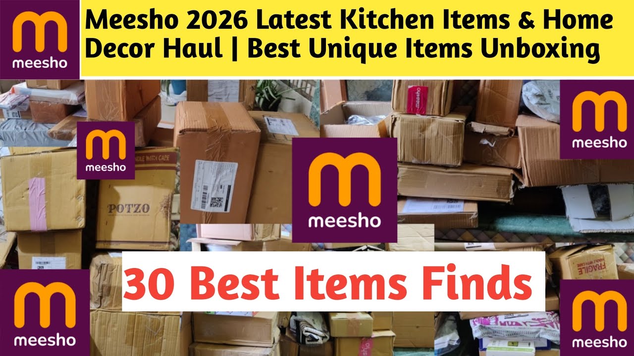 Meesho 2026 Latest Kitchen Items & Home Decor Haul | 30 Best Unique Items Unboxing | 