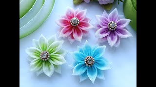 :  -      /   / DIY ORGANZA FLOWERS #