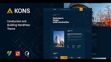 Kons - Construction and Building WordPress Theme | Themeforest Website Templates and Themes