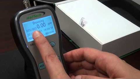 Demo video for HAL-HFX205 handheld formaldehyde meter