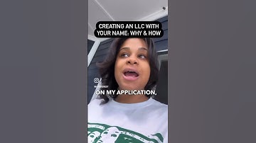 CREATING AN LLC USING MY OWN NAME