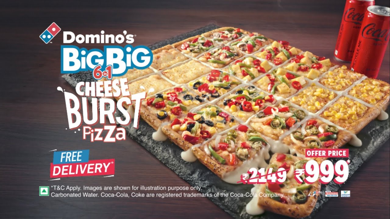 The Big Big 6-in-1 Pizza gets cheesier with Domino's new Cheese