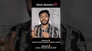 Quick questions ❓ #array #dsa #developer #learning