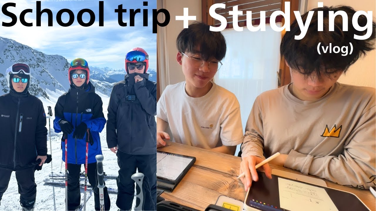 Studying for mocks while on a school trip (study vlog)