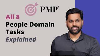 All 8 tasks explained from People Domain | PMP exam 2026