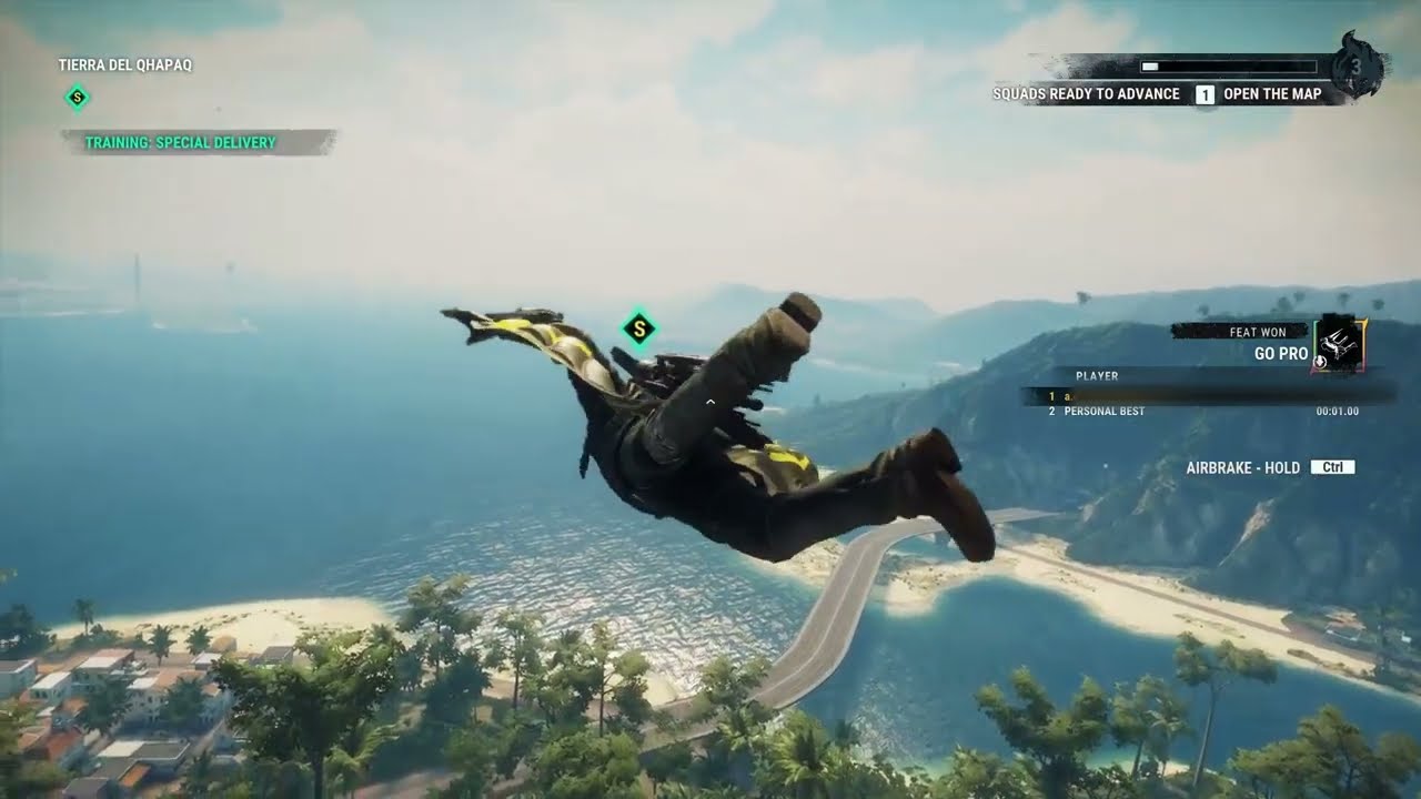 Grapple hook and wingsuit testing : Just Cause 4 Gameplay 
